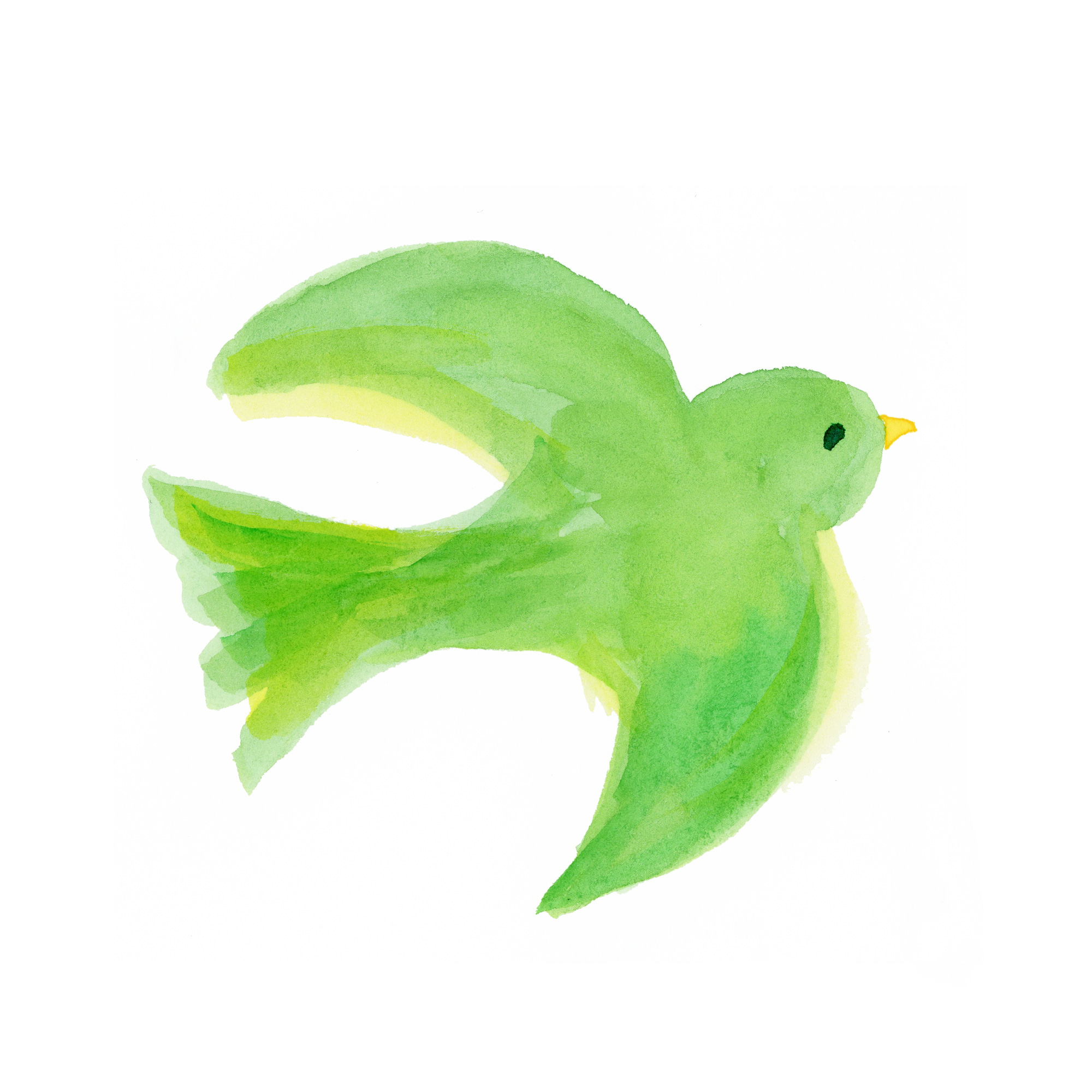 飛んでいる鳥｜Sui-Sai｜手描き水彩イラストフリー素材集