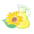 ヒマワリと花瓶